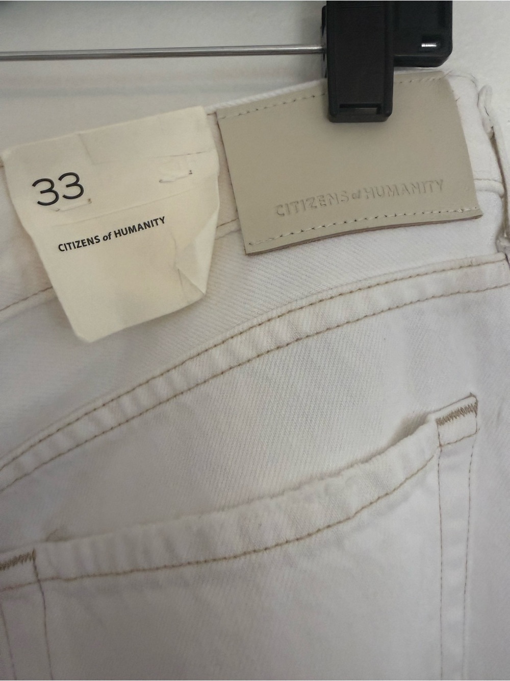 NWT Citizens Of Humanity Jeans Miro Relaxed Barrel Leg in Soft White - Picture 8 of 14